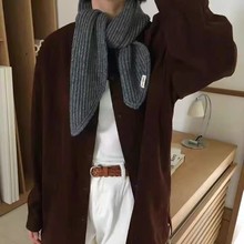 2025新款秋冬可爱韩代同款毛线护脖软糯保暖短款粗针毛织小围巾