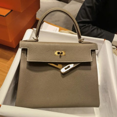 2024新款凱莉包頭層牛皮togo皮製作時尚單肩斜跨手提鎖扣半手工包