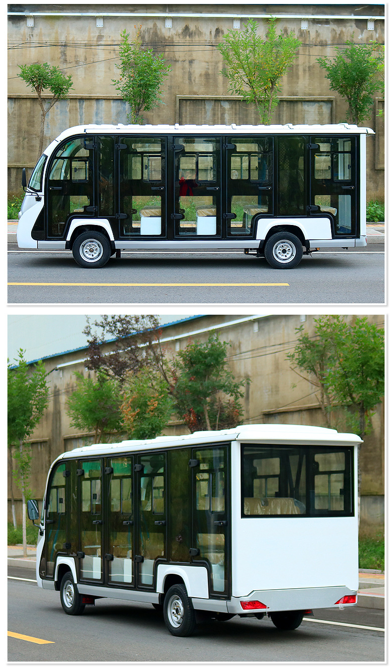 Electric Sightseeing Car, Four-Wheeled Vehicle for Tourist Areas, Hotel Reception, Real Estate Tours, Property Viewing, Park Shuttle, Factory Tour, and Sightseeing Vehicle