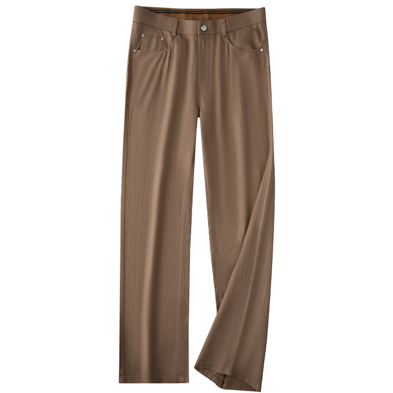Old Money Style ~ Produced by Jiani Jie Counter! Loose Straight High-End Linen Pants Men's Summer Thin Dress Pants 5