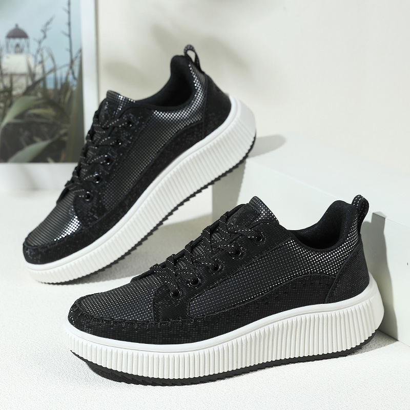 Zapatos casuales de cuatro estaciones, zapatos altos, zapatos desnudos, zapatos deportivos de moda de mujer, comercio exterior transfronterizo, tamaño grande