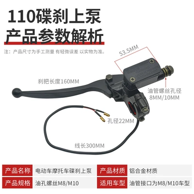 Battery Car Brake Upper Pump Three-Wheel: Other Electric Vehicle Accessories