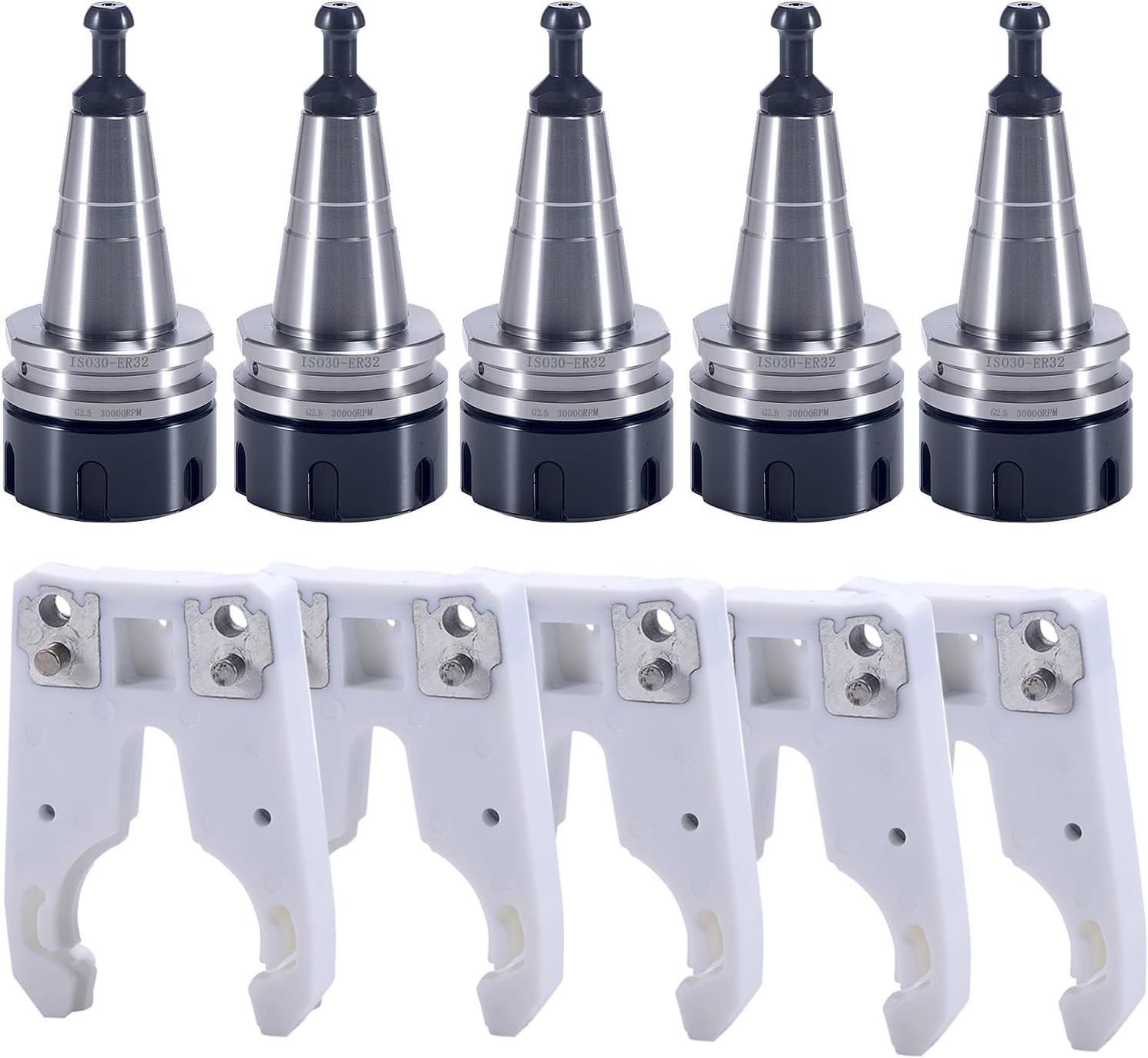 5 件 ISO30 ER32-45L 平衡夹头夹头 G2.5 3000RPM 雕刻机跨境
