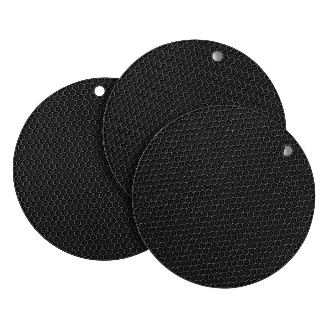 Tapete de Silicona Simple para Aislamiento Térmico Xuanjun, Juego Redondo y Cuadrado, Anti-quemaduras, Resistente a Altas Temperaturas, Apto para Lavavajillas