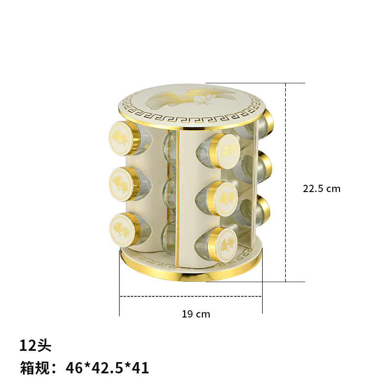 Estante de condimento giratorio redondo de acero inoxidable Estante de condimento multifunción Ginkgo biloba Phnom Penh Estante de cocina