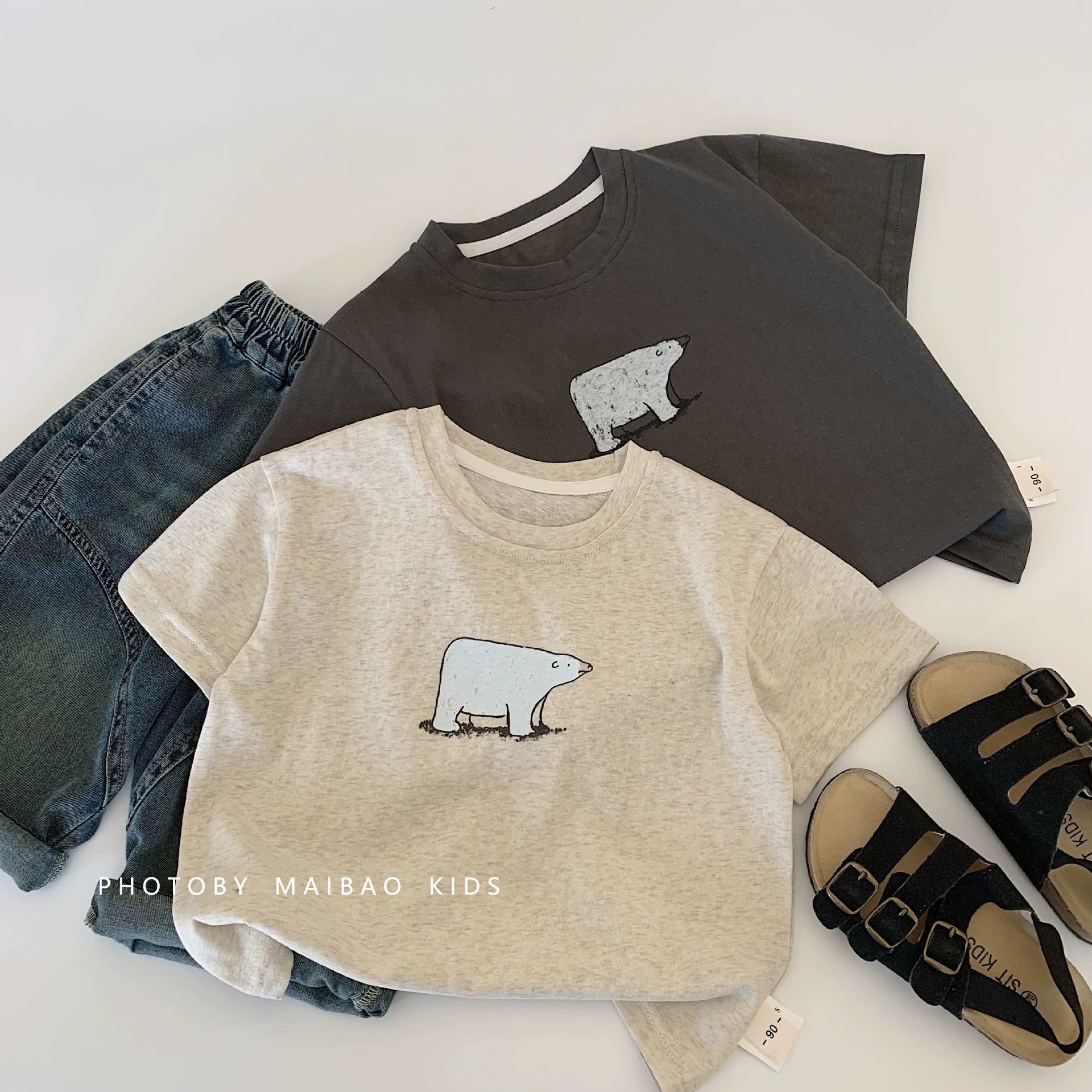 Maibao ropa de verano para niños camiseta de manga corta para niños tops casuales para niños 2025 verano nuevo estilo ropa para niños al por mayor