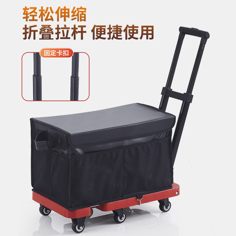 直接供給折りたたみトロリーポータブル貨物トラック折りたたみ移動荷物フラットベッド食料品ショッピングカート|undefined