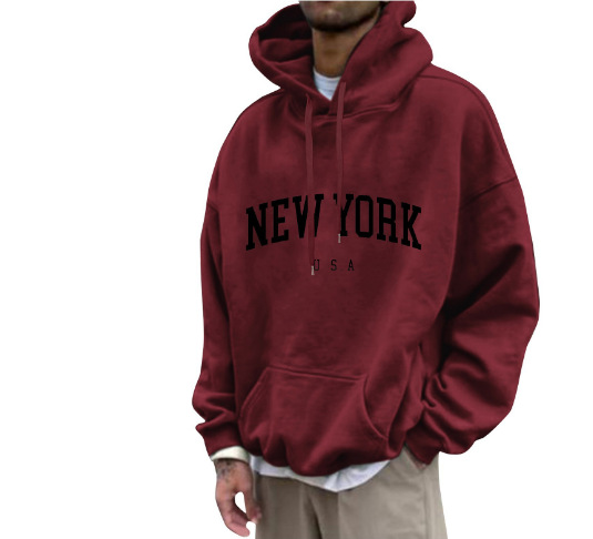 Mens Printed Oversized Hoodie Long Sleeve Casual Pullover Fashion_voghion.com
