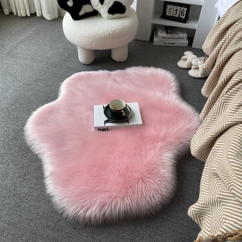 Carpet Door Mat Can Be Cut, Wabi-Sabi Style Carpet, Light Luxury Floor Mat, Silent Tatami Bay Window, Double-Sided Gray-White Carpet