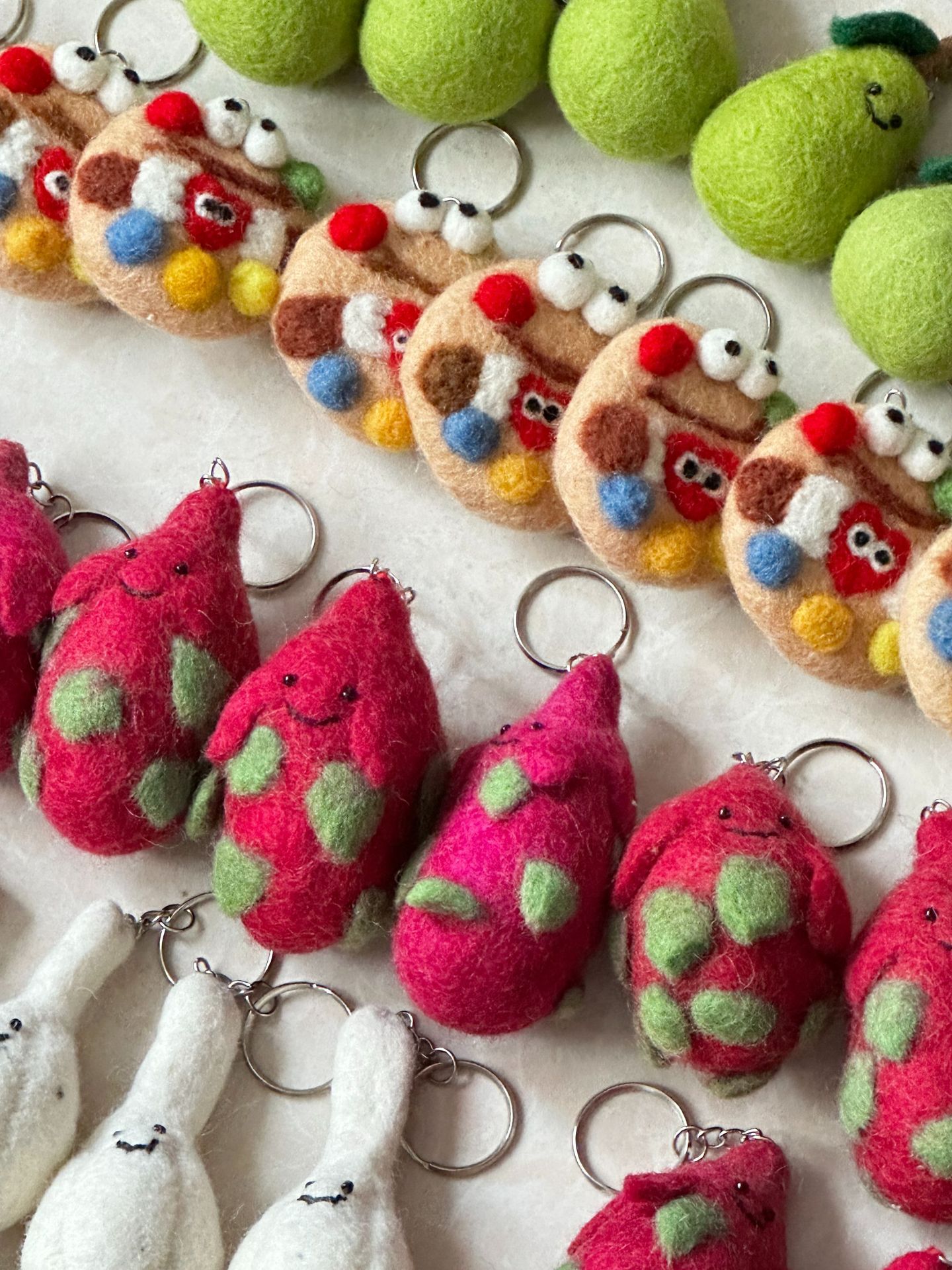 100g Weight Bag Pendant, Keychain Classification 1 Piece Quantity Holiday, Daily Occasion wool felt Material Fruit, Vegetable Pattern Cute Style 1 Piece Cute Fruit Vegetable Wool Felt Bag Pendant Keychain 26