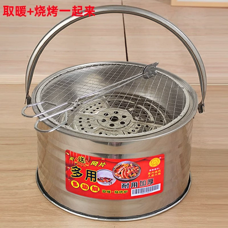 Открытый угольная печь Домашний старый угольный гриль Принадлежности для барбекю Портативный жарочный горшок древесный уголь двор гриль гриль барбекю