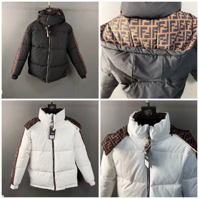 Winter trendy European style new cross-border thickened D'Homme-style loose-fitting warm and cold-proof hooded down jacket Winter trendy European style new cross-border thickened D'Homme-style loose-fitting warm and cold-proof hooded down jacket