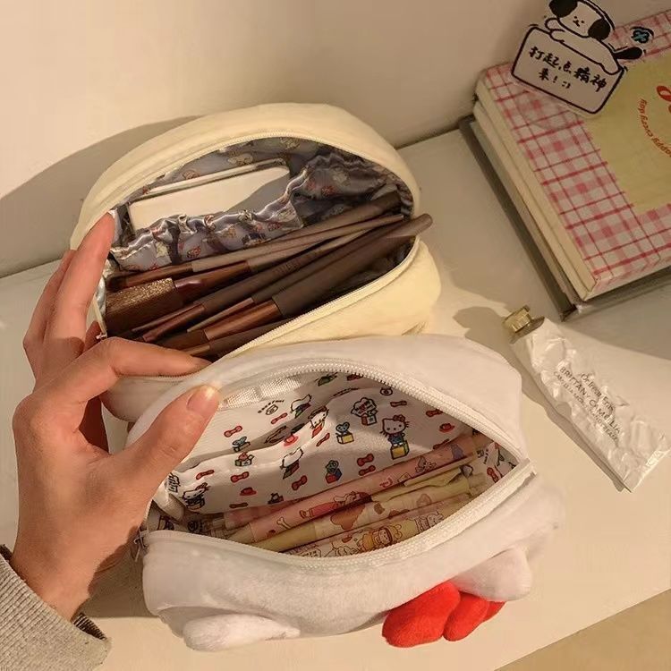 新しいかわいいぬいぐるみ猫ins風筆袋高颜値日系アニメ大容量学生文房具収納袋|undefined