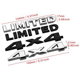 汽车尾标徽章贴花适用于吉普大切诺基牧马人福特 4x4 LIMITED贴标
