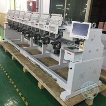 12针8头电脑帽绣机平绣机绣花机computerized embroidery machine