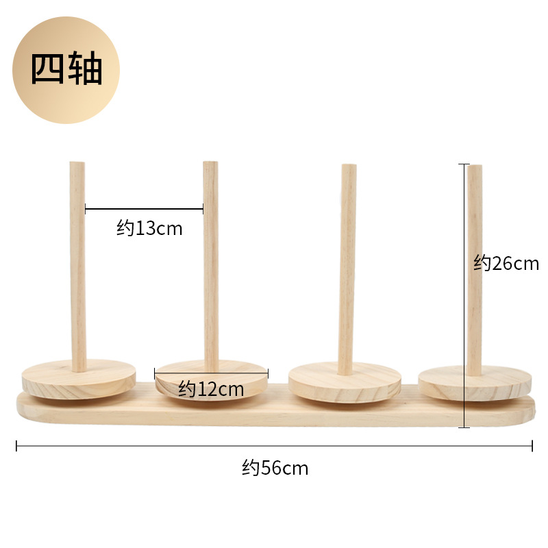 Herramienta auxiliar de tejido manual desmontable marco de eje giratorio de lana portátil bobina de plástico de lana