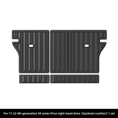 Mats Fully Environmentally Friendly Trunk – Trunk Mat - 17-22-prius-4th-generation-50-series-seat-back-cushion-right-hand-drive-hybridsoutheast-asiaoceaniajapan-black