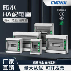 户外HA防水配电箱IP65回路箱断路器电源箱小型空气开关盒防水盒