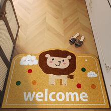 pvc地墊客廳門口絲圈防滑腳墊家用卡通玄關耐臟地毯進門門墊
