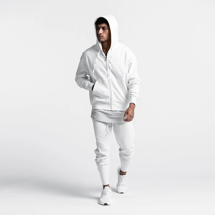 Трансграничный 2024 американский спортивный повседневный набор мужской кардиган свитер с капюшоном