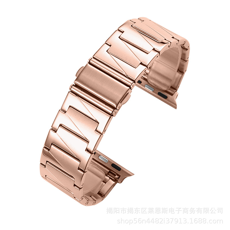 Adecuado para Apple ultra49mm reloj Appl ewatch escalera metal acero inoxidable Huawei Samsung correa de reloj