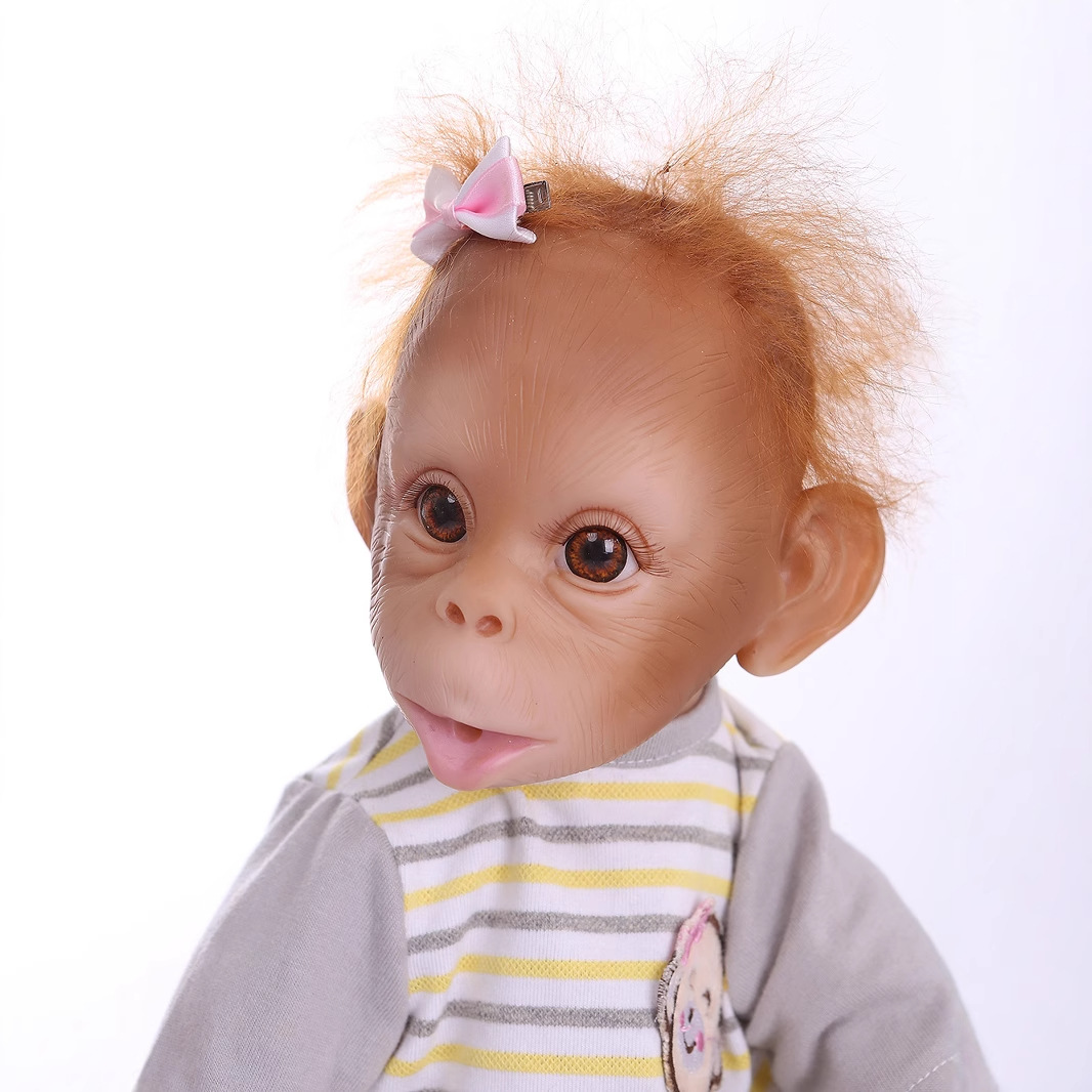 NPK Nueva simulación lindo mono bebé muñeca transfronteriza Venta caliente productos de nicho