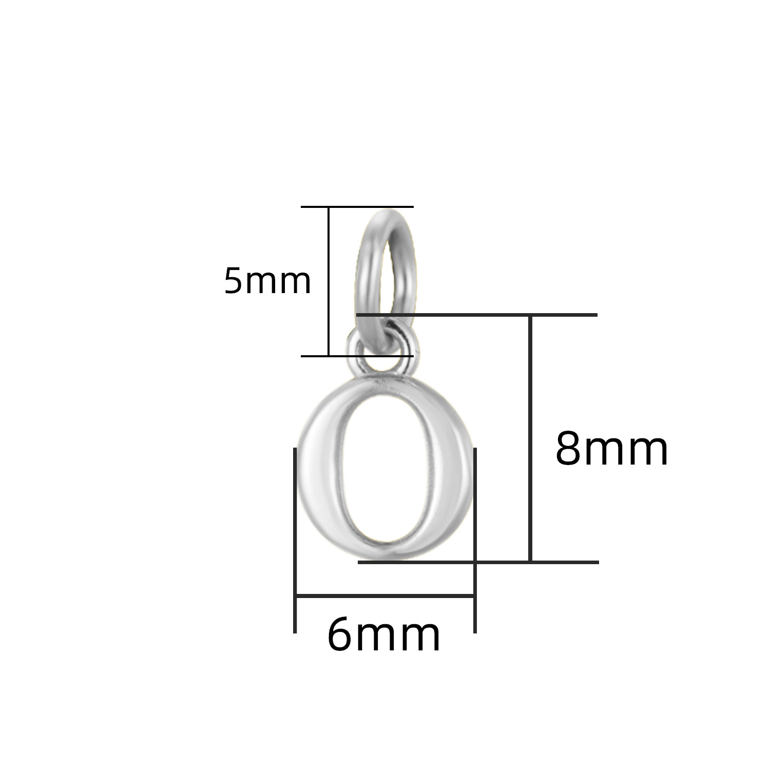 925 plata esterlina nuevo 26 carta collar de las mujeres simple nicho mini nombre inglés brillante plata colgante al por mayor