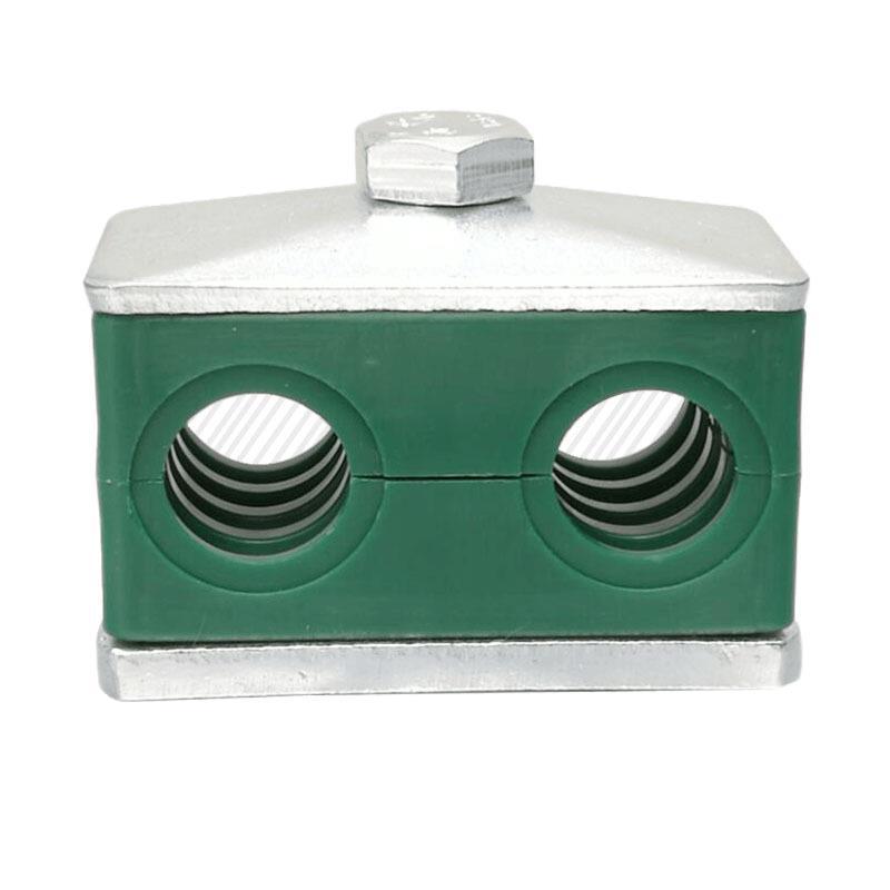 管夹厂家 双联管夹 液压塑料管夹  轻型   塑料管夹 重型 铝合金