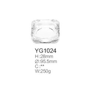 Cenicero de manzana verde al por mayor creativo cuadrado redondo para el hogar ktv logotipo de regalo de hotel