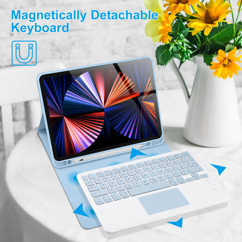 iPad第10世代に適したマジックタッチBluetoothキーボードPro11保護ケース10.2inchAir 4 5 6レザーケース10.9|undefined