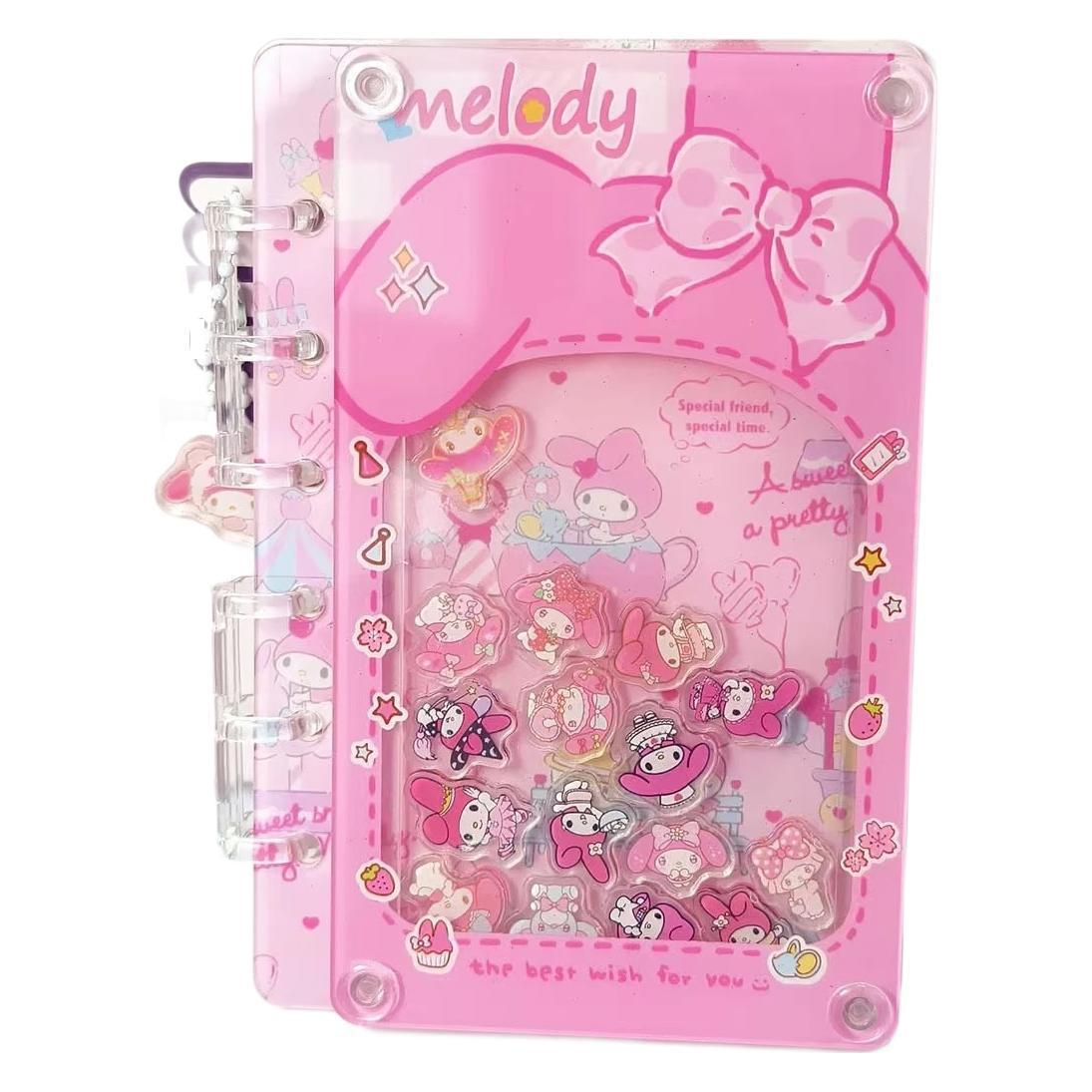 Diy手帳創意シートa 7ロックノート小馬小新バレーボール少年アクリルバインダー