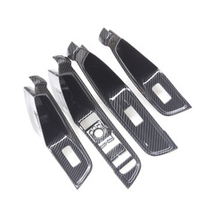 Suitable for Audi Q2L modified decorative carbon fiber interior gear head panel central control trim strip steering wheel frame handle door bowl