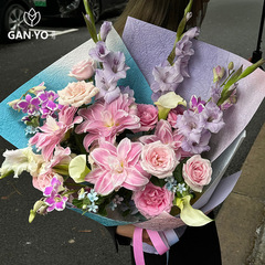 香港とドーパミンプリーツストーンパターン紙花花束包装紙フラワーショップフラワー包装紙手作り diy 材料