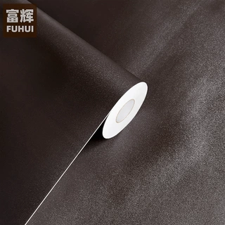 深棕色磨砂贴纸自粘墙纸波音软片PVC家具翻新贴膜表面防水装饰皮