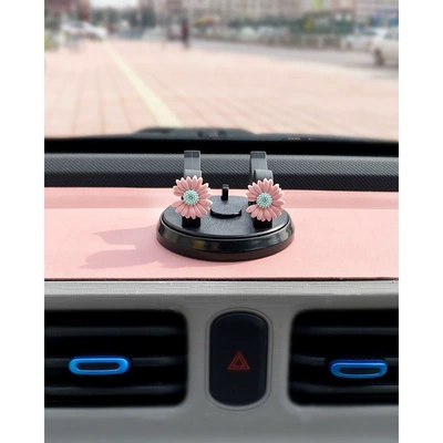 Phone Holder 2025 New Car: Car phone holder - sitting-mobile-phone-bracket-powder-notch-flower
