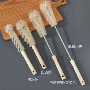 Long-Handled Cup Brush Set Kitchen No Dead Angle Cleaning Tea Stain Artifact Washing Cup Bottle Thermos Brush Bottle Brush
