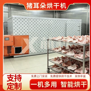 肉肠烘干设备腊肠土猪耳朵米糠肉肠肠衣干燥机空气能猪耳朵烘干机