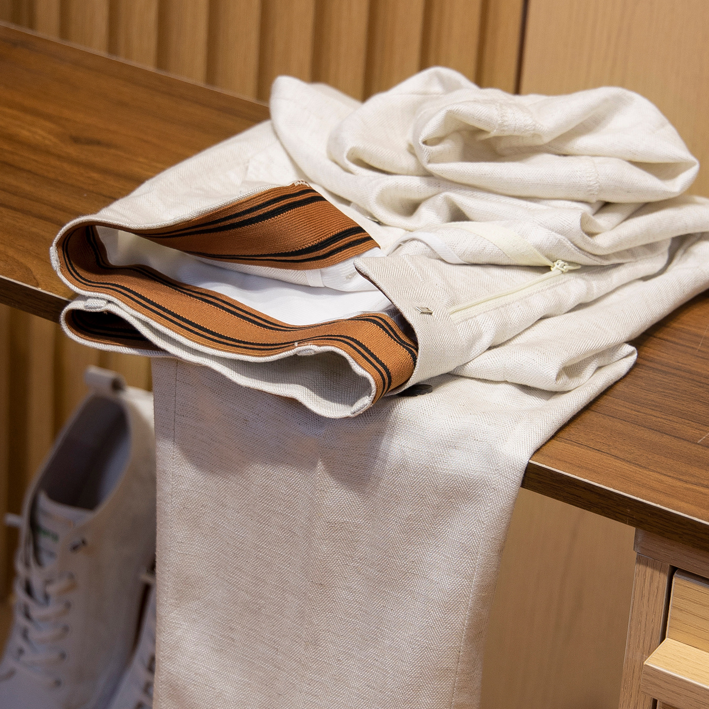 Old Money Style ~ Drapedy Tencel Linen Business Pants for Men, Loose Straight Summer Thin Business Casual Pants for Men