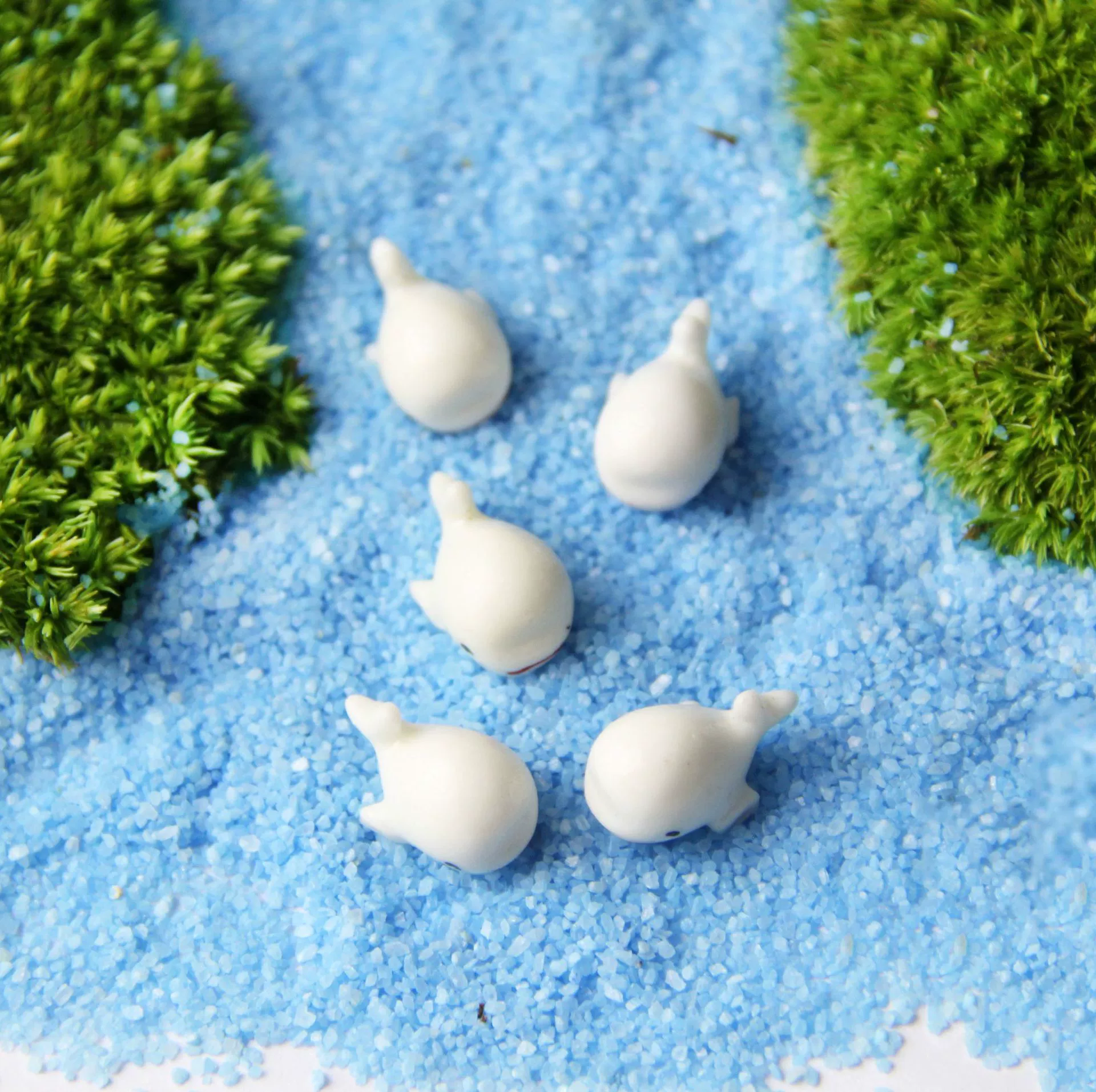 Маленький Дельфин мох микро пейзаж ювелирные изделия DIY сборка украшения материал ремесла пейзаж украшения кукла