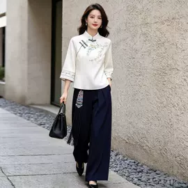 唐装套装;汉服禅茶服;旗袍