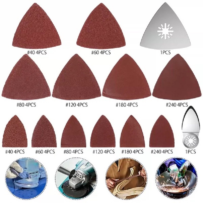 50件套 万用宝三角砂垫 用于打磨工具的三角砂垫 多功能工具配件