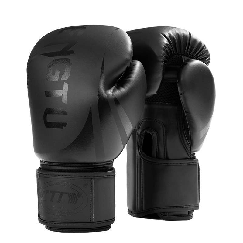 Guantes de boxeo ZTTY al por mayor para adultos, equipo de protección transfronterizo, guantes de boxeo de PU resistentes a desgarros con forro de goma y plástico, guantes de boxeo personalizados. image 4