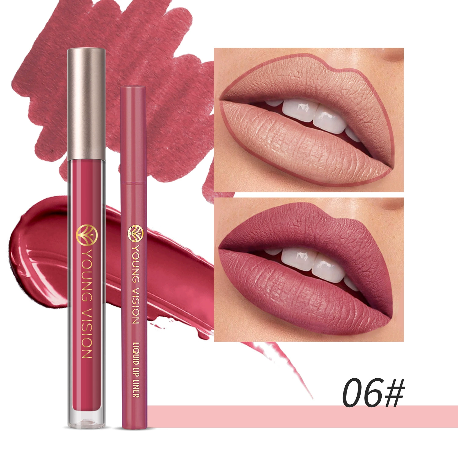 YOUNG VISION Lip gloss, lip pencil, set, 2 pieces