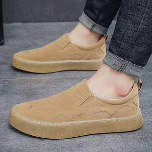 2025 Autumn New Men's Shoes Fashion Trendy Loafers British Style Business Shoes Large Size Casual Shoes