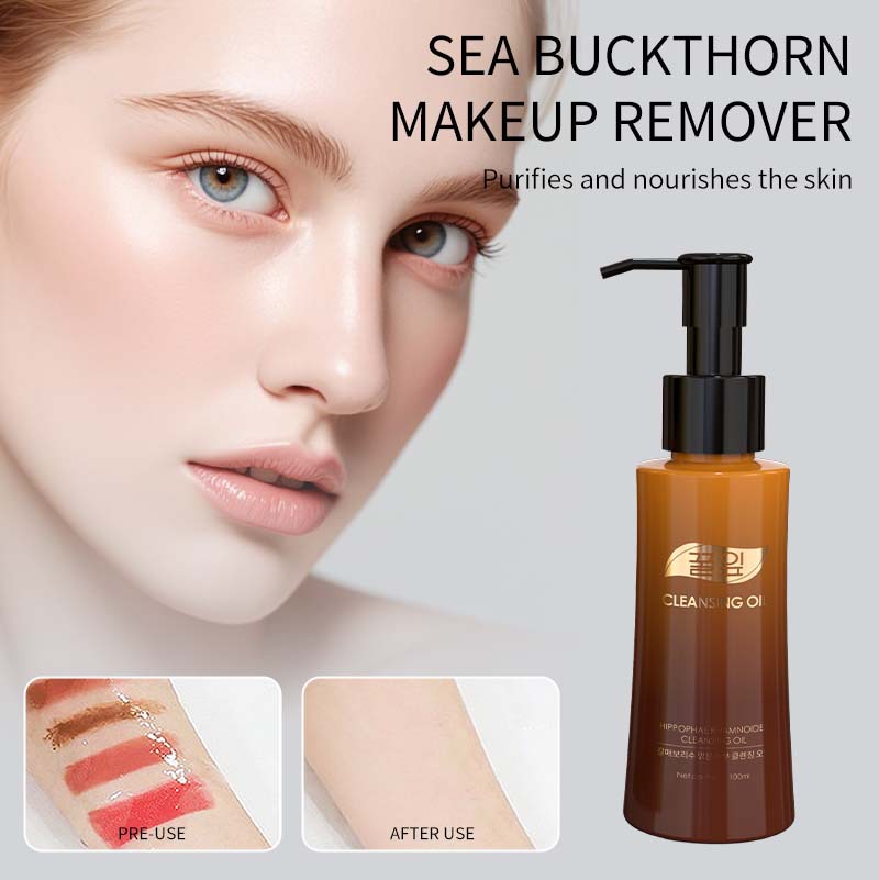 Transfrontier Seabuckthorn Cleaning Oil, limpieza profunda, no irritante, suave y limpiador de piel, 100ml.