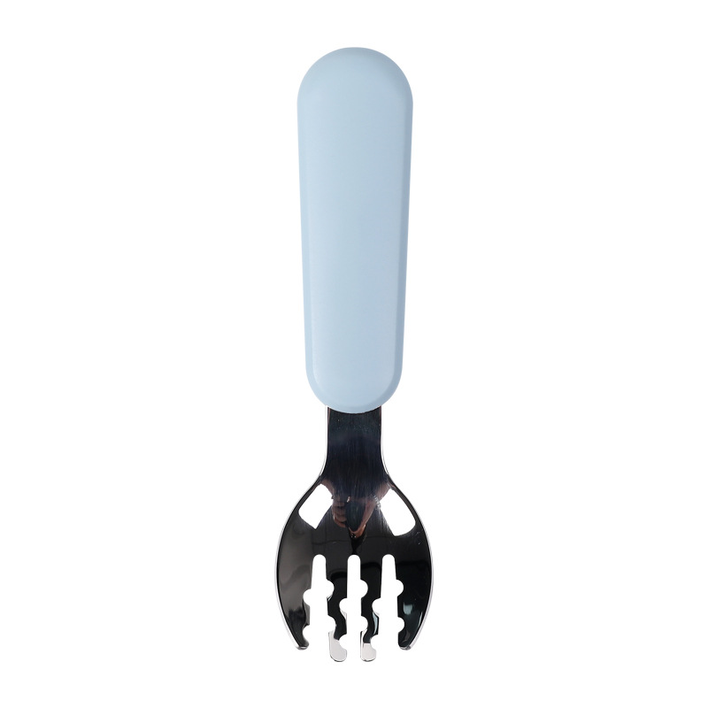 라이트 그레이 블루 실리콘 포크