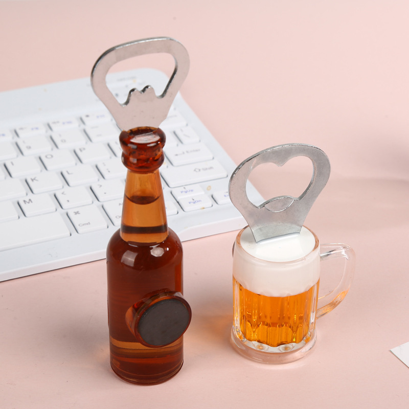 クリエイティブビール瓶ワイングラス形状ボトルオープナー 3D 立体ビールソーダボトルオープナー家庭用クリエイティブキャップオープナー|undefined