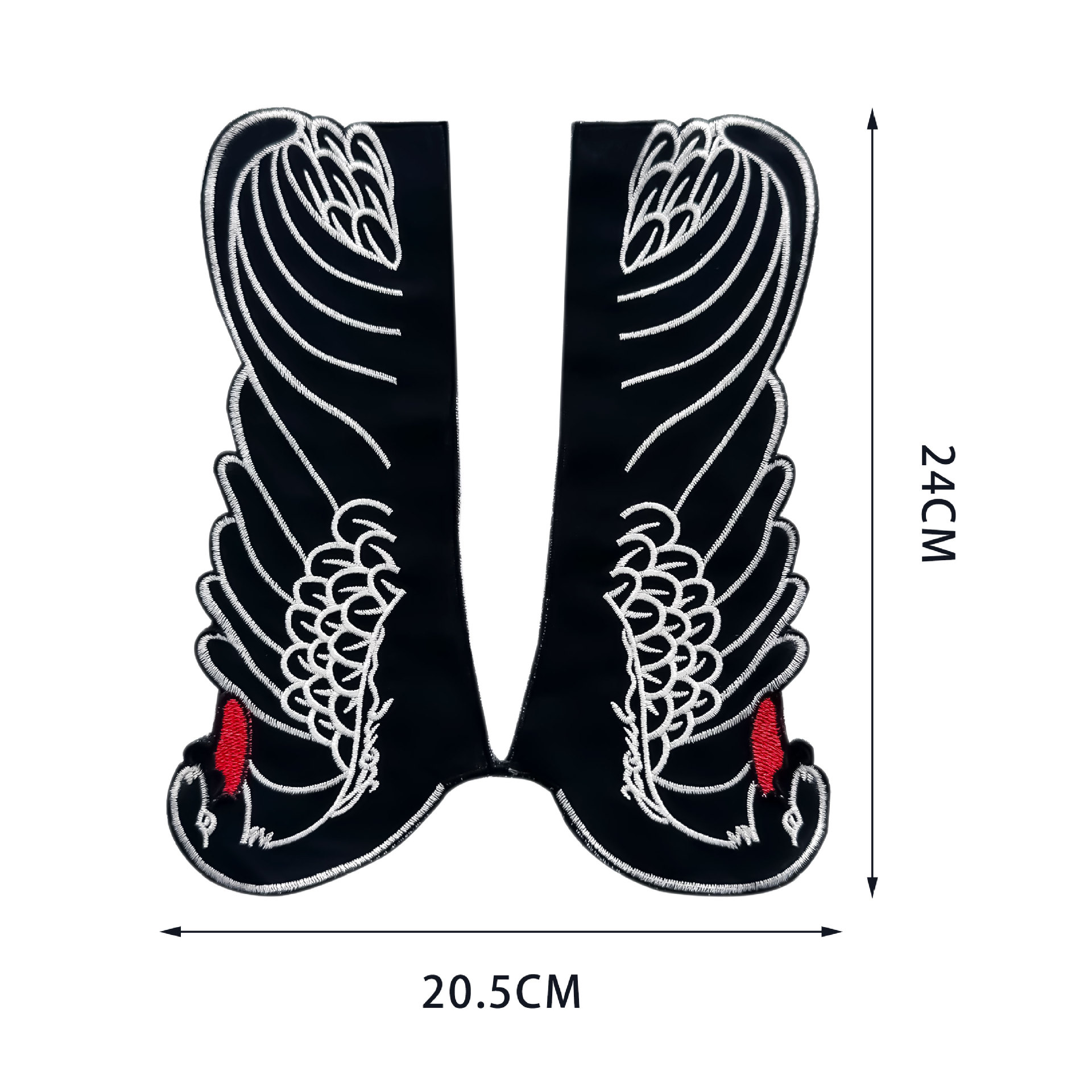 Exquisito cuello falso bordado de cisne negro moda versátil decoración suéter falda cuello pequeño bonito cuello falso