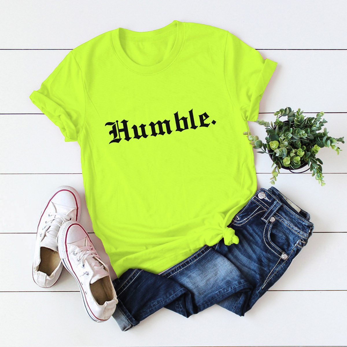 Letter Print Short-sleeve Cotton T-shirt display picture 11