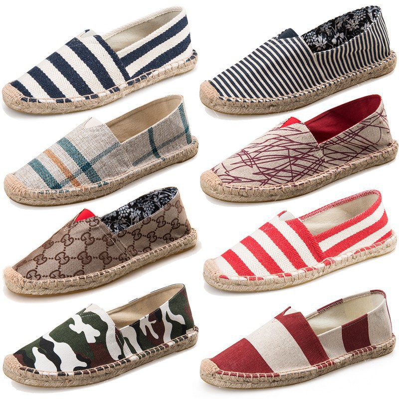 Fashionable universal retro low breathable espadrilles
